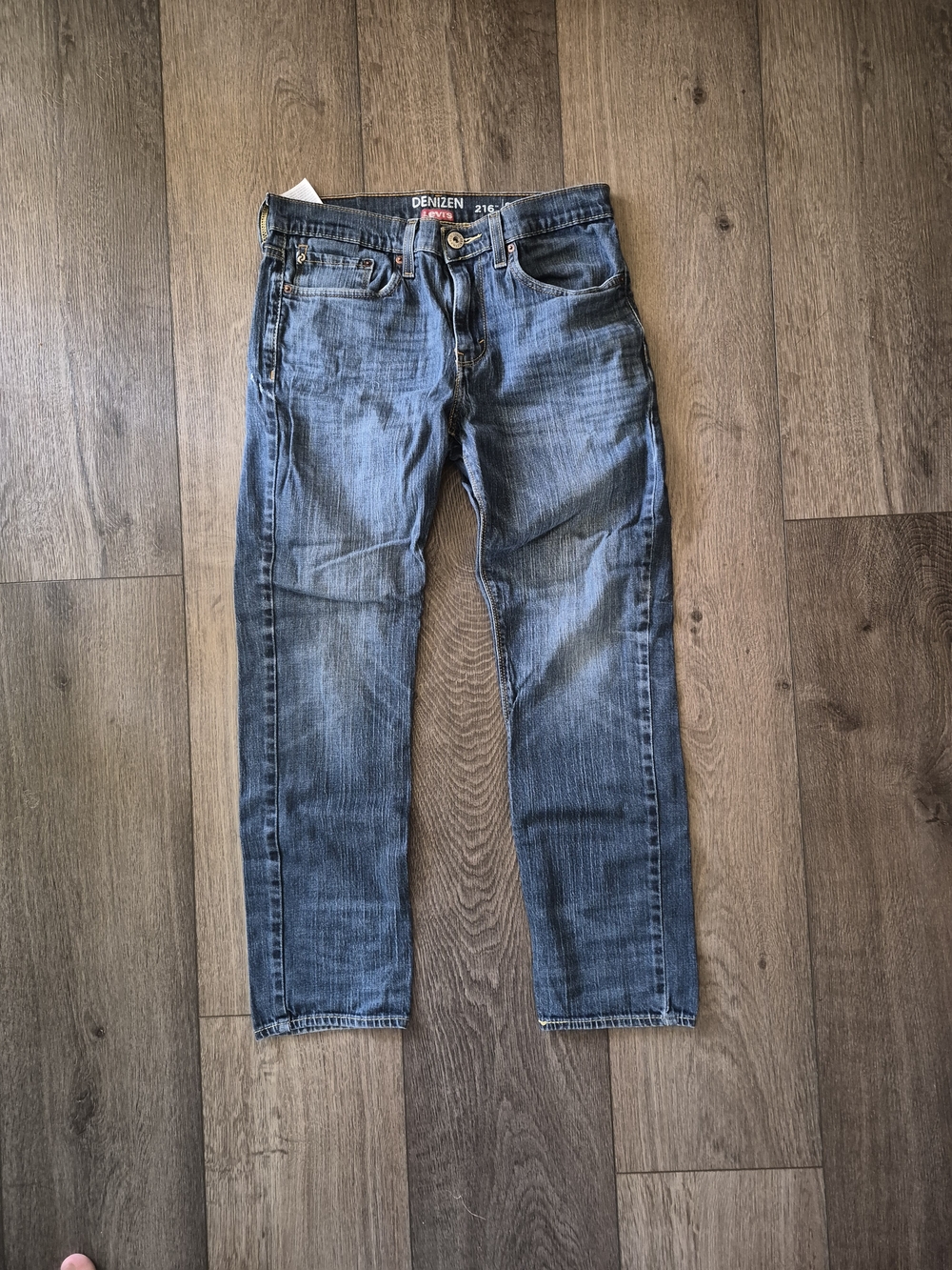 Men's Blue Straight-Leg Jeans